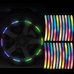 Load image into Gallery viewer, Set of colorful LED car wheel stickers