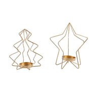 Set of 2 Tealight Candle Holders for Table