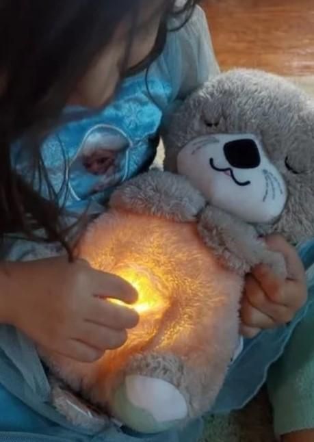 Breathing Teddy Bear with Soothing Music, Comfort Plush