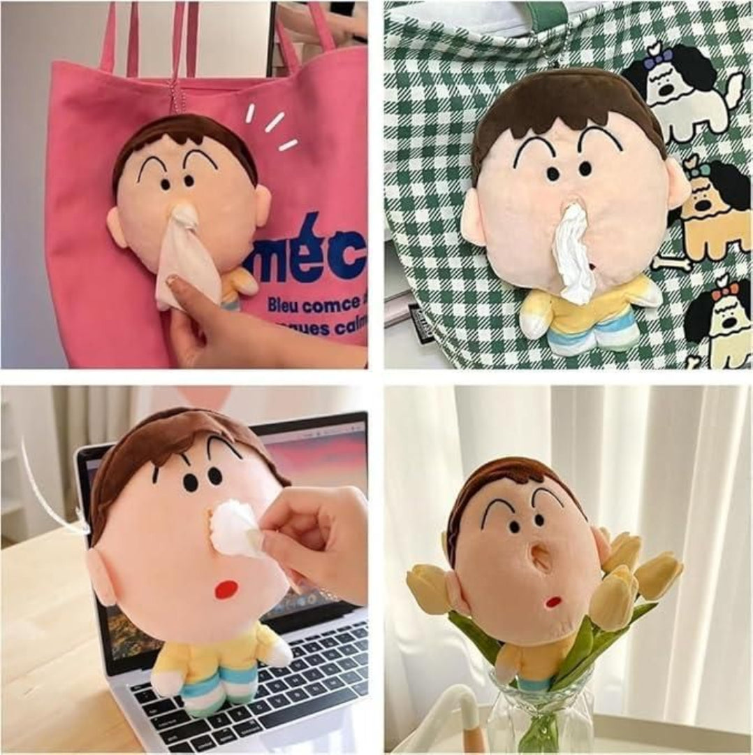 Cartoon Plush Tissue Holder Doll