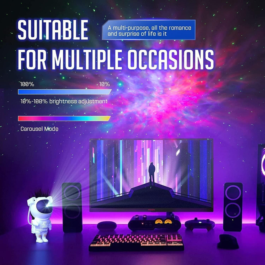 Astronaut Galaxy Projector With Remote