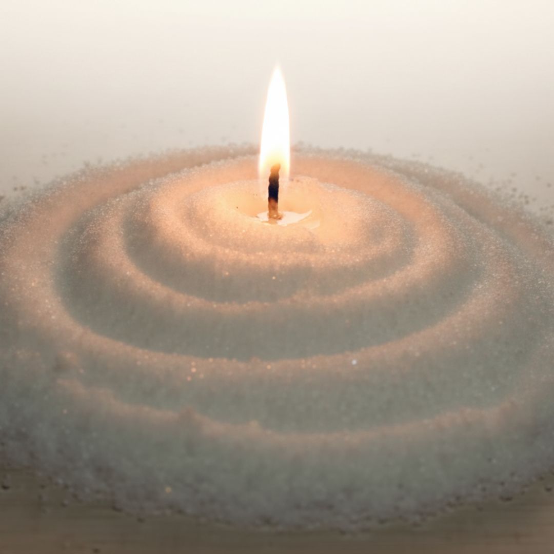 MELTIQUE Pearl Sand Wax color options – red, pink, white, and brown for custom candles