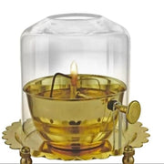Akhand Diya Lamp with Adjustable wick & Glass