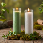 Load image into Gallery viewer, Meltique Pearl Sand wax Green, Meltique Pearl sand wax White citronella scent citronella fragrance vanilla scent vanilla fragrance
